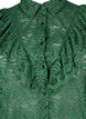 Robe chemise en dentelle avec froufrous, Hunter Green, Packshot image number 2