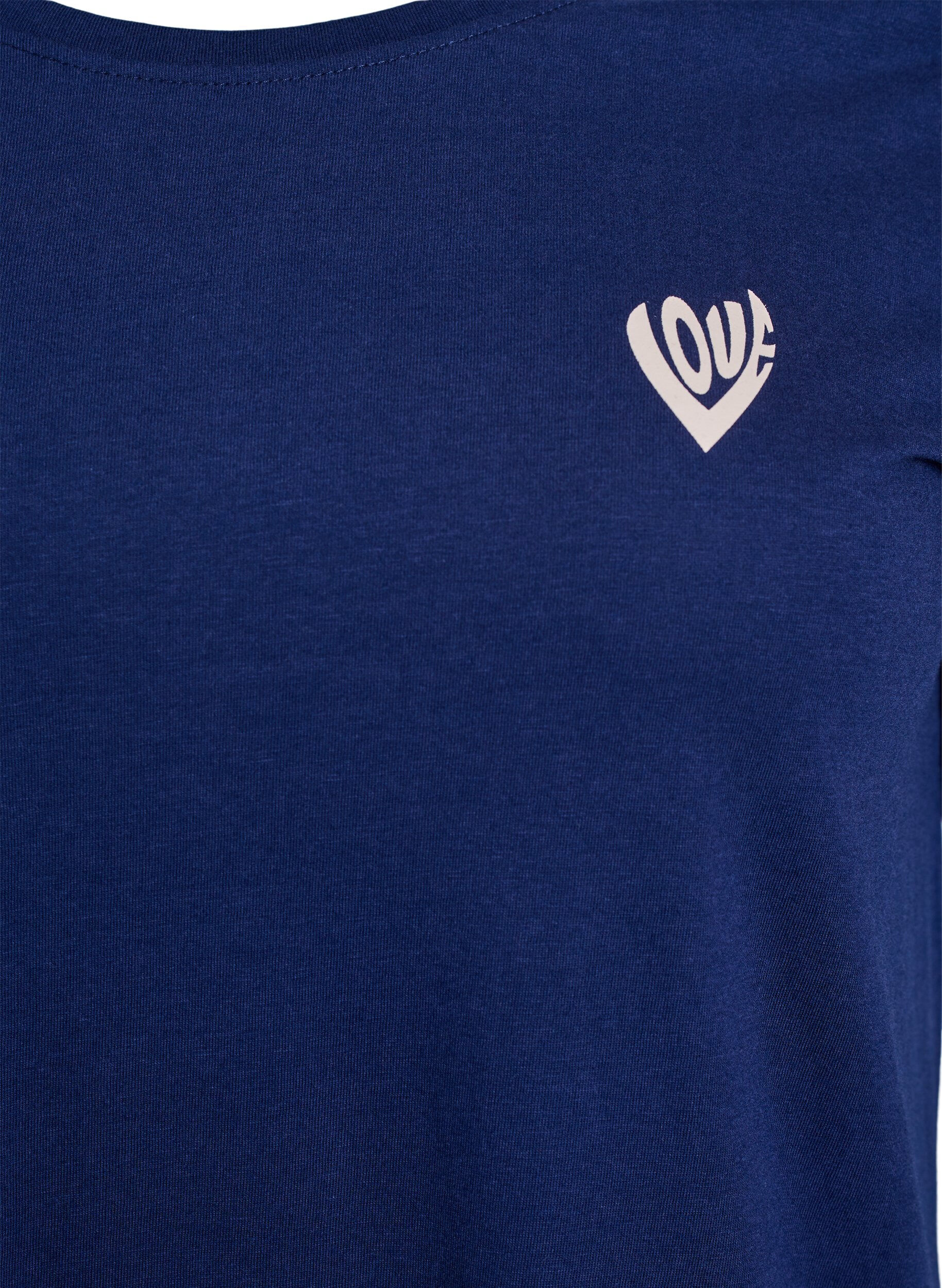 Zizzi FLASH - T-Shirt mit Print, Blau, Packshot image number 2