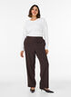 Pantalon ample avec poches, Marron, Model image number 0