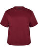 T-shirt coupe boxy en coton, Bordeaux, Packshot image number 0