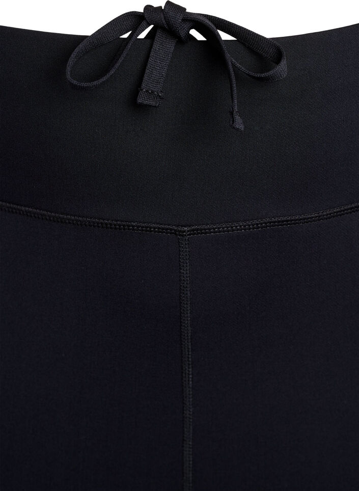 Lauf-Caprihose mit leichter Kompression, Schwarz, Packshot image number 3