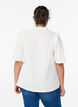 Blouse en mousseline de coton avec broderie anglaise et manches 1/2, Blanc, Model image number 2