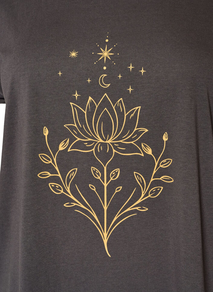 T-shirt avec imprim&eacute; d&eacute;coratif sur le devant, Gris anthracite, Packshot image number 2
