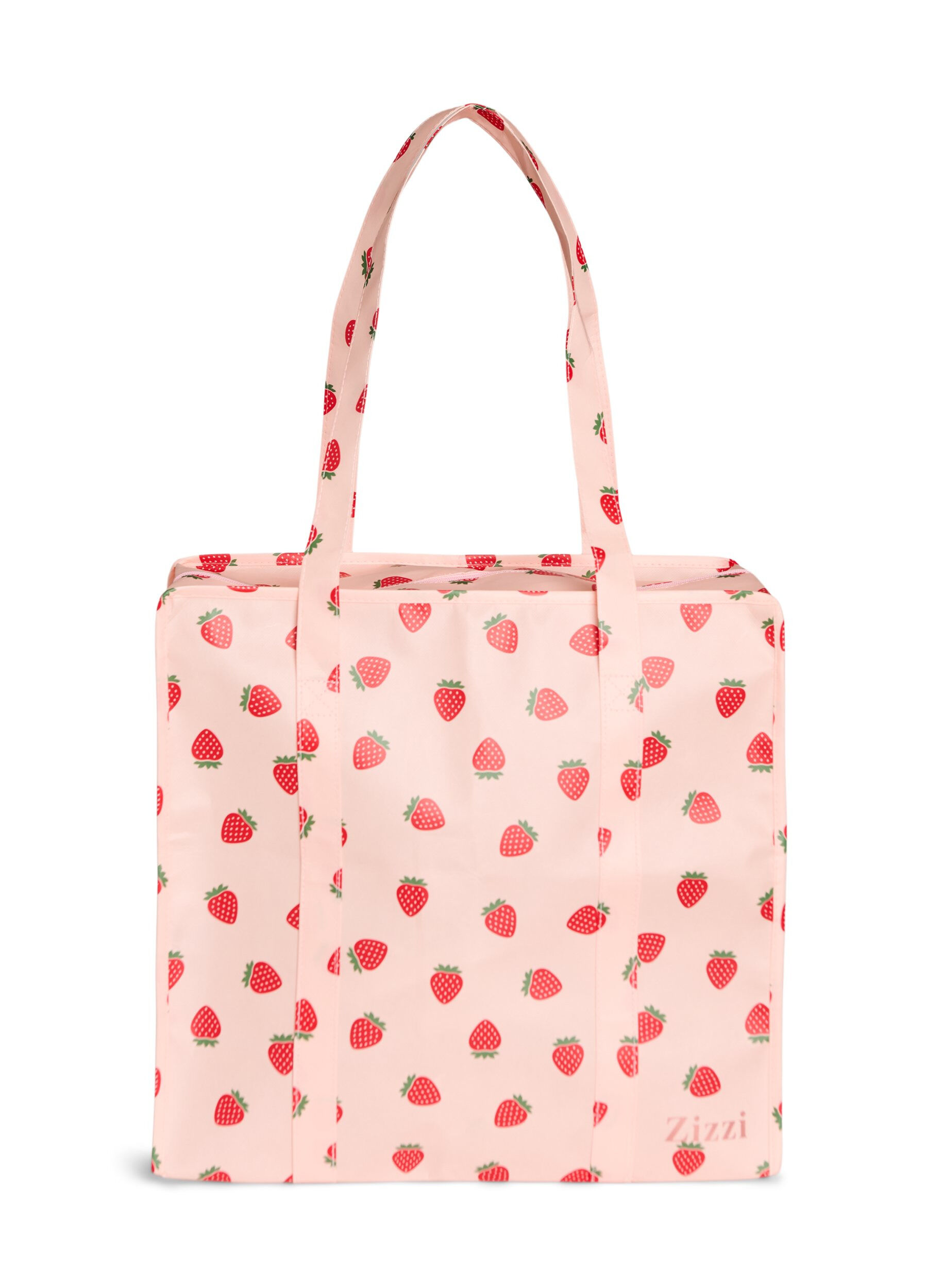 Zizzi Sac de magasinage avec fermeture &eacute;clair, Rose poudr&eacute;e, Packshot image number 1