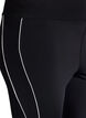 Legging de training 7/8 avec passepoil contrastant, Noir, Packshot image number 2