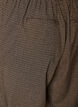 Pantalon droit &agrave; petits carreaux, Marron, Packshot image number 3