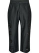 Pantalon en coton avec des d&eacute;coupes brod&eacute;es, Noir, Packshot image number 0