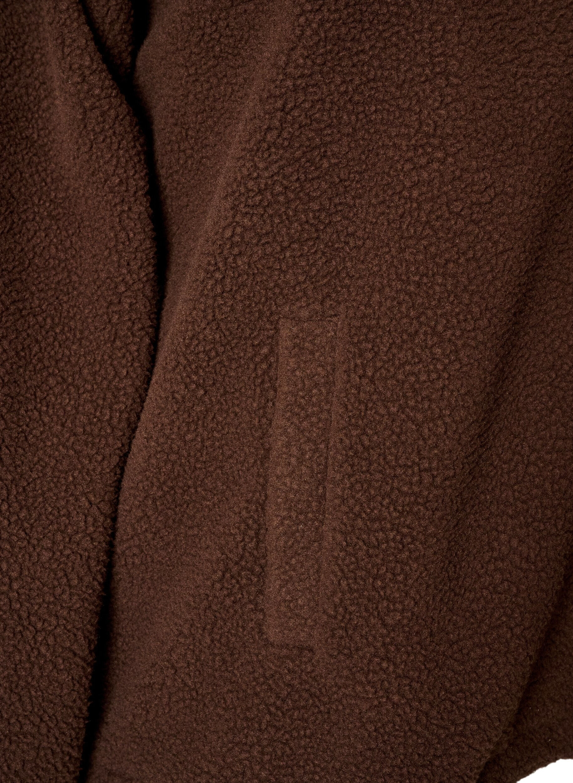 ZizziVeste teddy avec finitions en broderie anglaise et col montant, Marron, Packshot image number 3