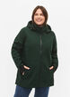 Veste courte softshell avec capuche amovible, Vert foncé, Model image number 0