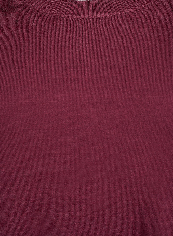 Strickpullover mit Rundhalsausschnitt, Rot, Packshot image number 2