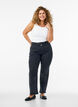 Jeans Gemma taille haute coupe droite, Noir, Model image number 0
