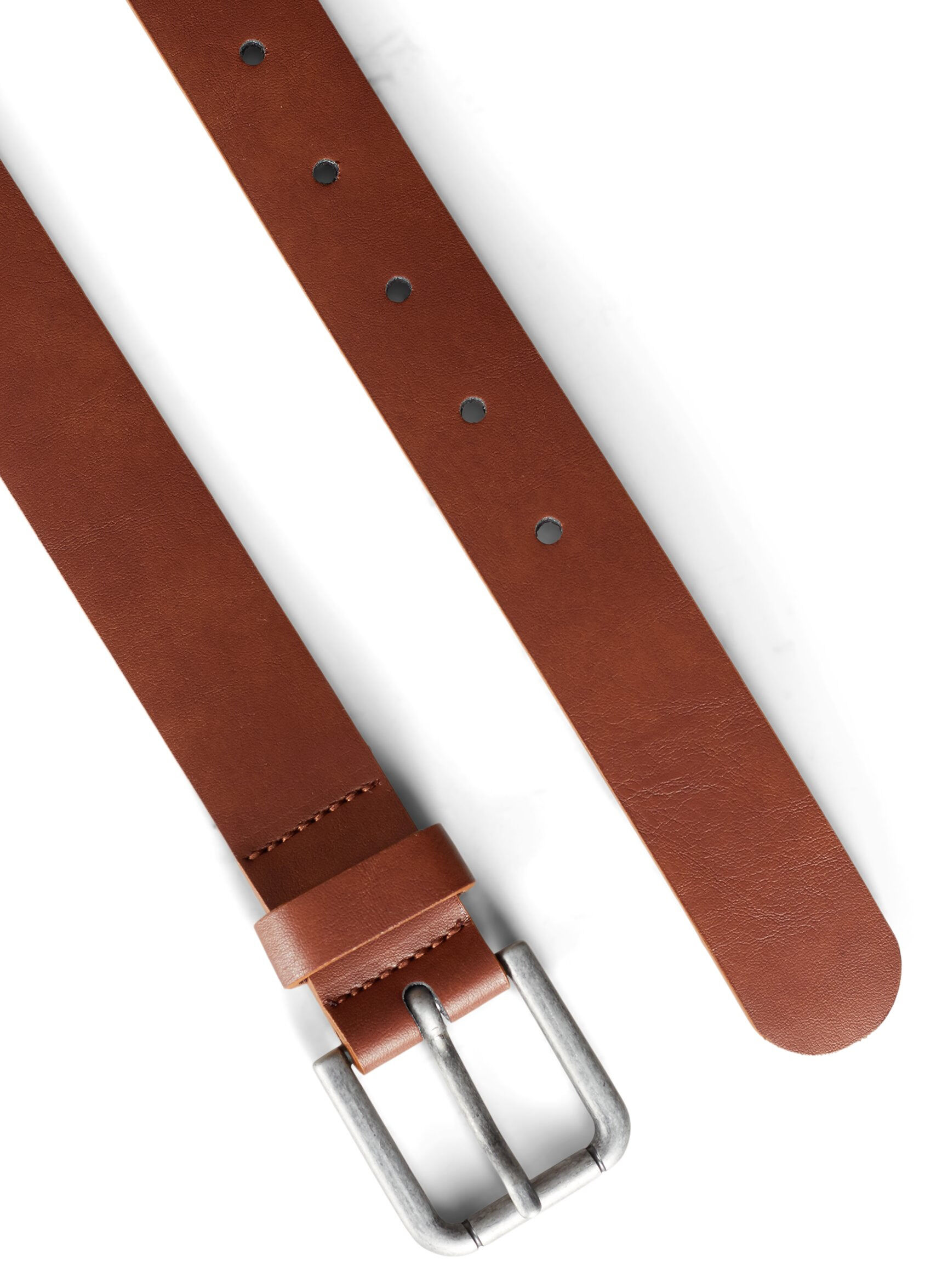 Zizzi Ceinture marron en simili cuir, Brown, Packshot image number 1