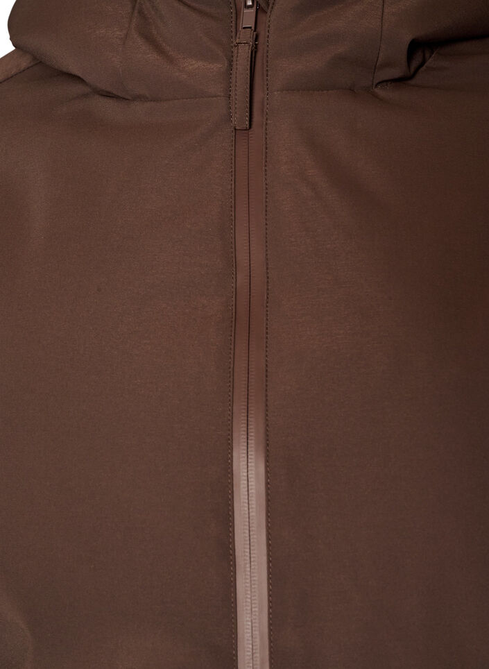 Veste d'hiver avec capuche et taille ajustable, Marron, Packshot image number 2