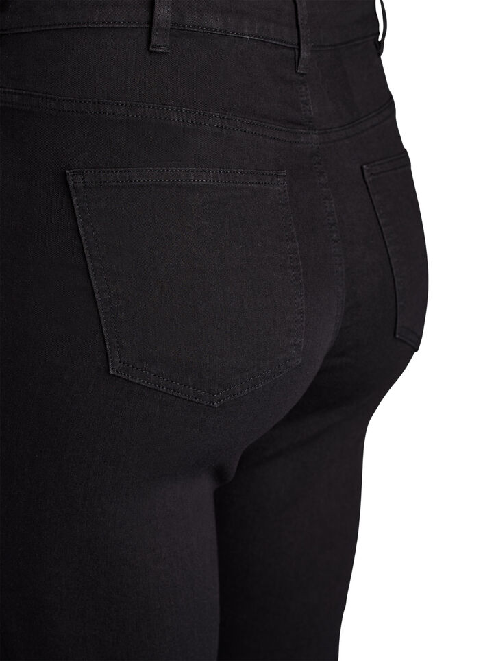 Jean Amy taille haute coupe super slim, Noir, Packshot image number 3