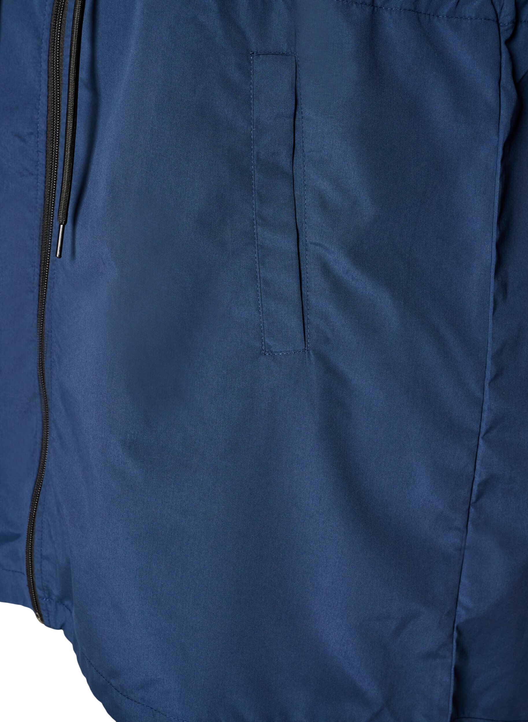 ZizziLeichter Parka mit Kapuze, Blau, Packshot image number 3