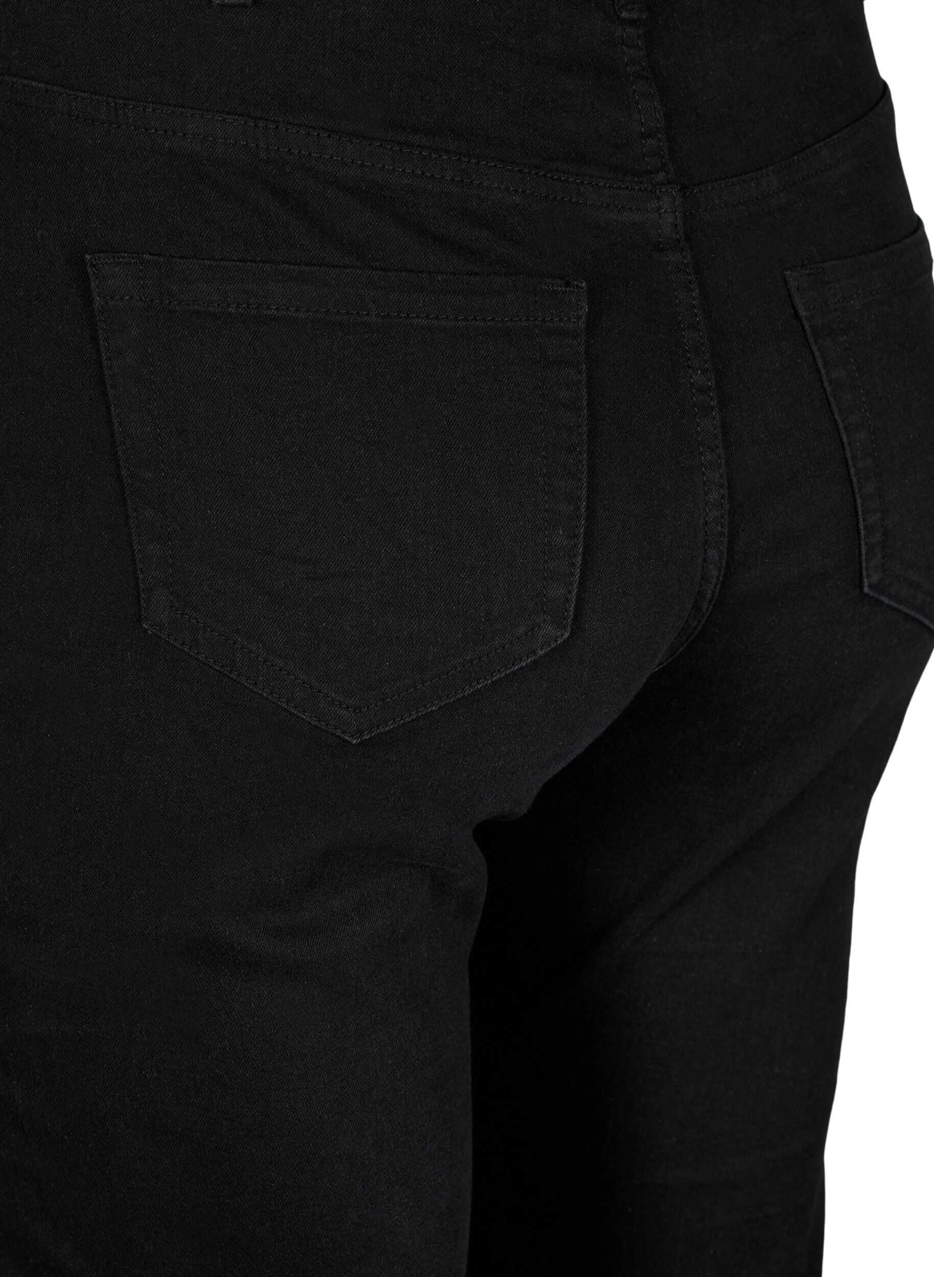 Zizzi FLASH - Jean taille haute avec coupe bootcut, Noir, Packshot image number 3
