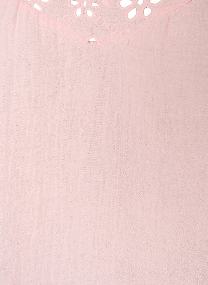 Bluse aus Baumwoll-Musselin mit Broderie Anglaise und 1/2-&Auml;rmeln, Rot, Packshot image number 2