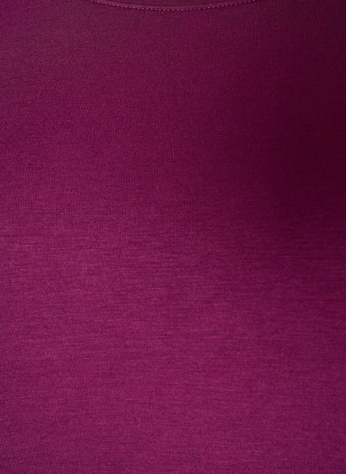 Lang&auml;rmelige Bluse aus Jersey mit Rundhalsausschnitt, Lila, Packshot image number 2