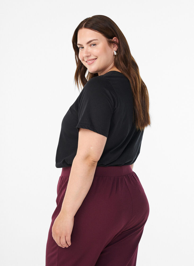 FLASH - T-Shirt mit Print, Schwarz, Model