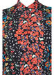 Chemise longue en viscose à imprimé floral, Black Flower, Packshot image number 2
