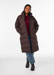 Langer Winter-Steppmantel mit Kapuze, Braun, Model image number 1
