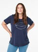 T-Shirt mit Print, Blau, Model image number 0