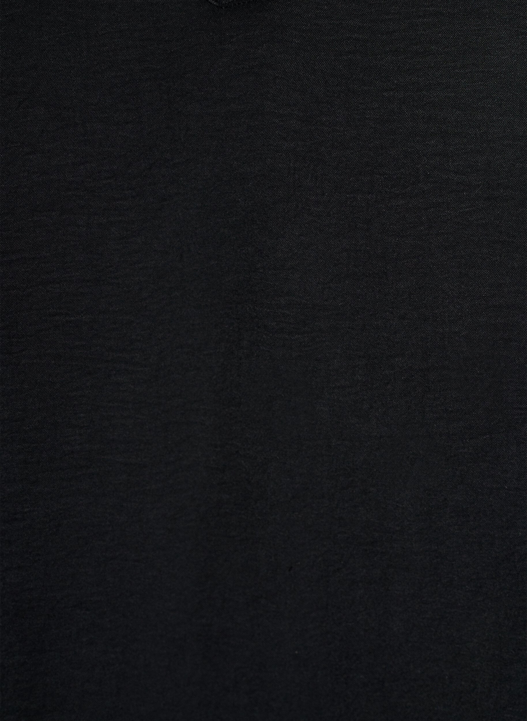 ZizziBlouse avec poignets smock&eacute;s et col en V, Noir, Packshot image number 2