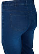 Pantalon capri moulant en denim de coton, Dark blue denim, Packshot image number 3