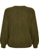 Cardigan avec col en V et texture c&ocirc;tel&eacute;e, Vert fonc&eacute;, Packshot image number 1