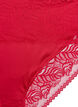 Culotte tai en dentelle et microfibre brillante, Rouge, Packshot image number 2