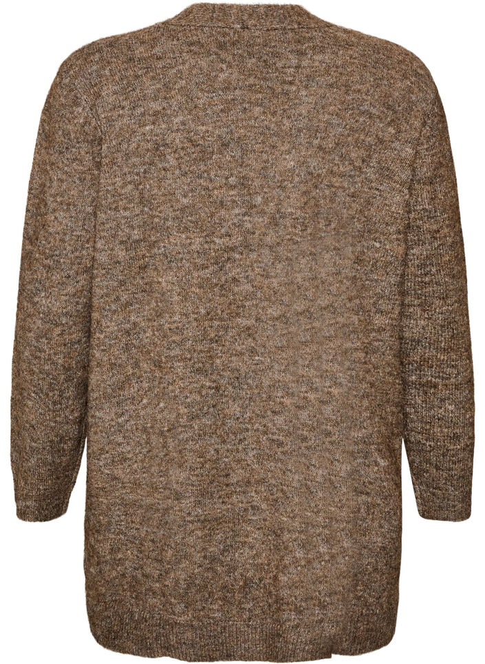Cardigan long avec poches, Marron, Packshot image number 1