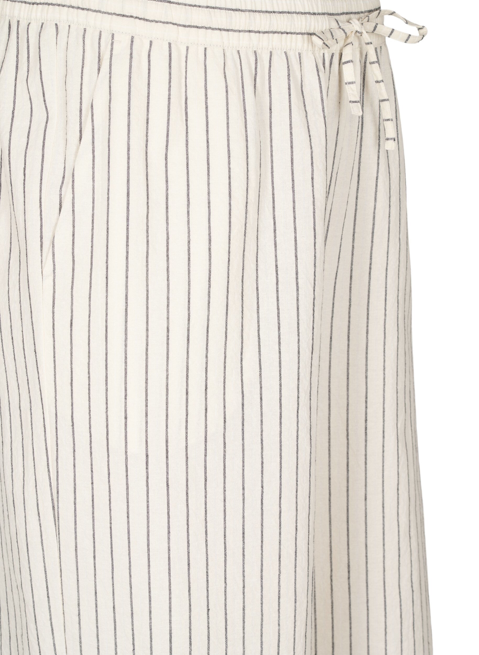 ZizziLockere Hose mit hohem Bund und Taschen, Vanille, Packshot image number 2