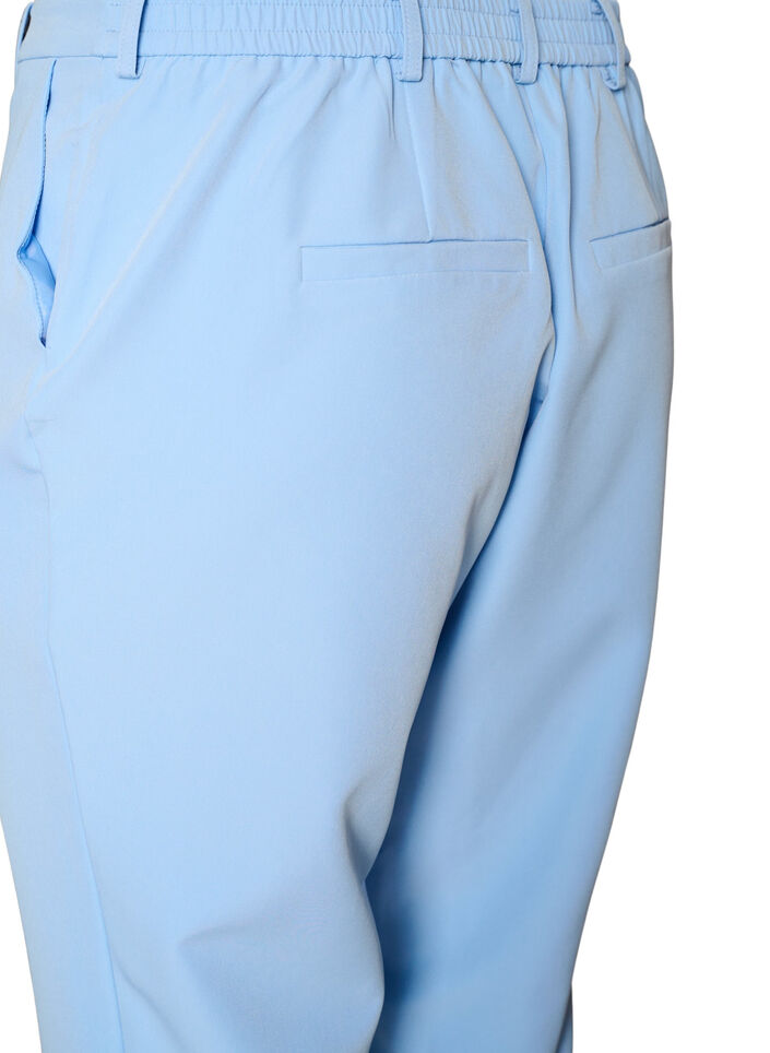 Pantalon avec poches et jambes droites, Bleu Clair, Packshot image number 3