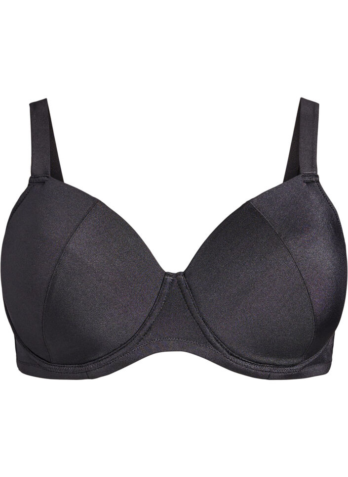 Haut de bikini &agrave; armatures et maintien &eacute;lev&eacute;, Noir, Packshot image number 0