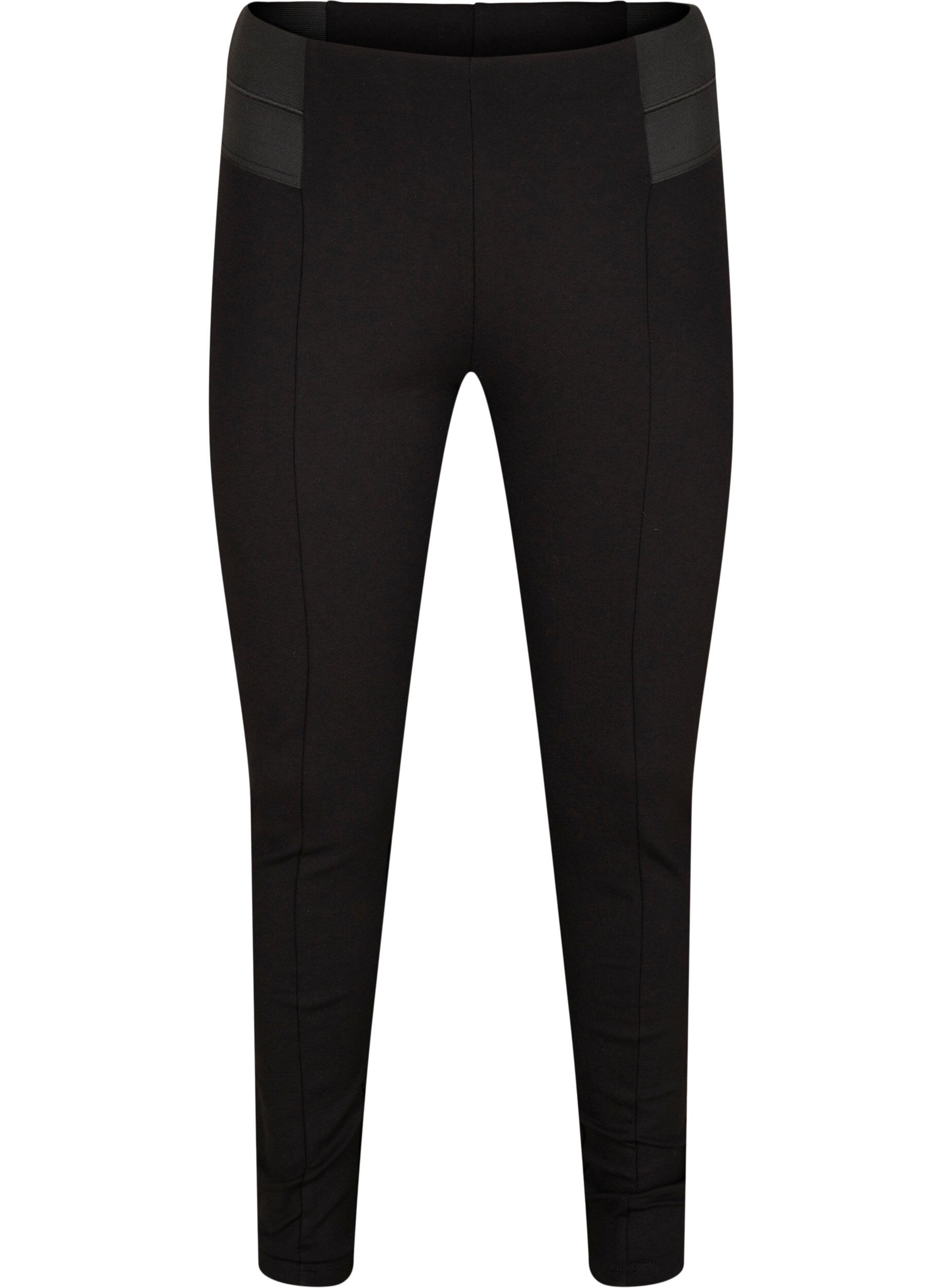 Zizzi Legging avec large &eacute;lastique &agrave; la taille, Noir, Packshot image number 0