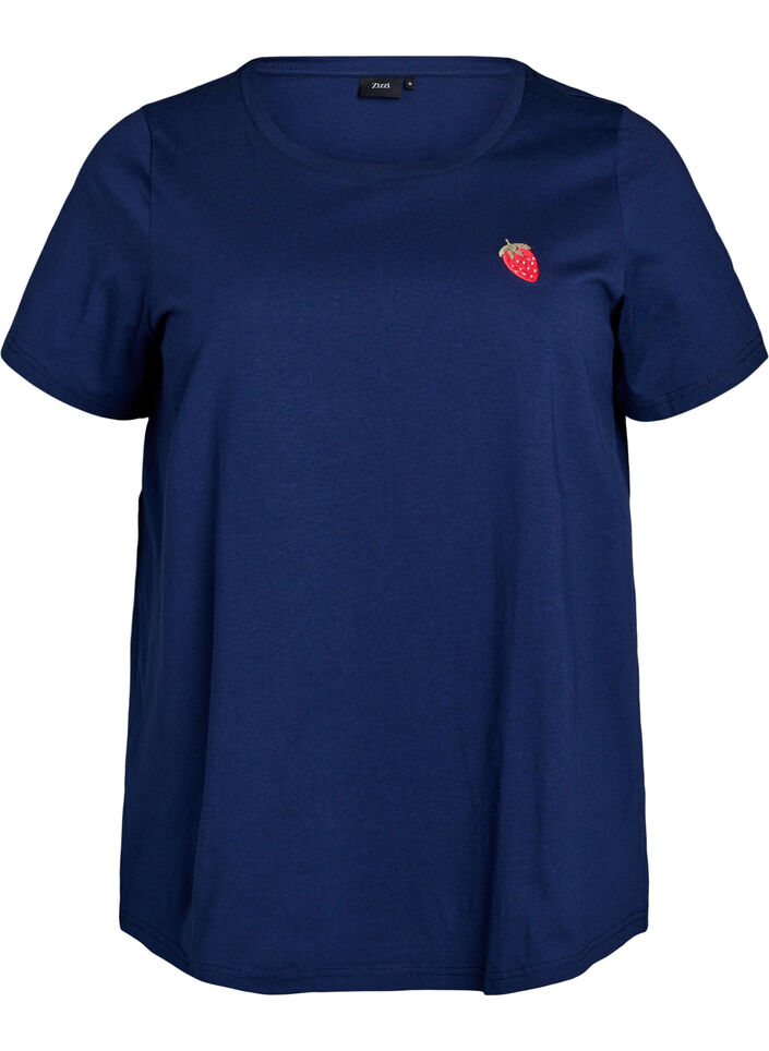 T-shirt avec broderie fraise, Naval A. W. Berry, Packshot image number 0