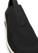 Weit geschnittener Slip-On-Sneaker, Schwarz, Packshot image number 3