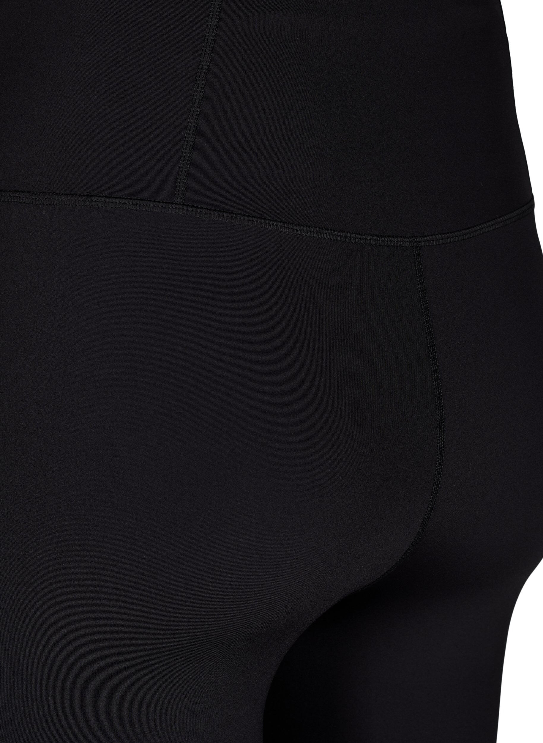 Zizzi CORE, SUPER TENSION TIGHTS &ndash; 3/4-Sportleggings mit Tasche, Black, Packshot image number 3