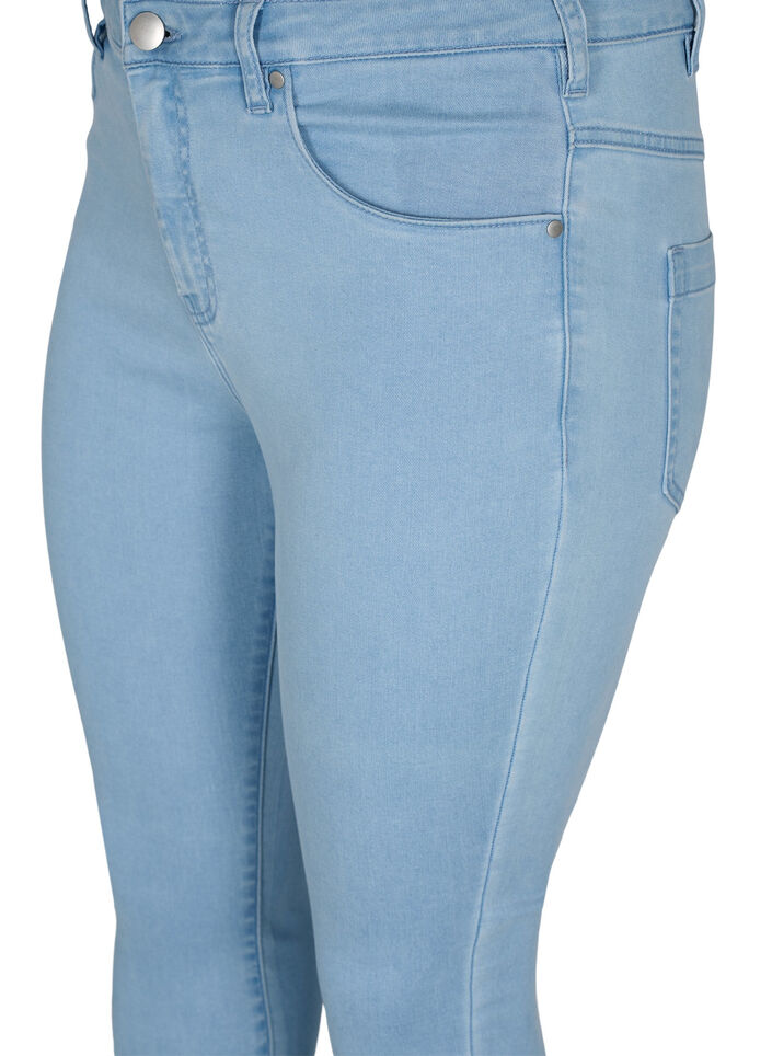 Extra schmale Amy Jeans mit hoher Taille, Ex Lt Blue, Packshot image number 2