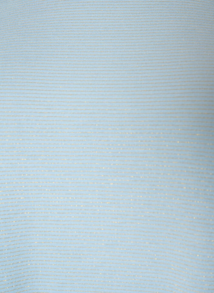 T-Shirt aus Viskose mit Glitzerstreifen, Blau, Packshot image number 2