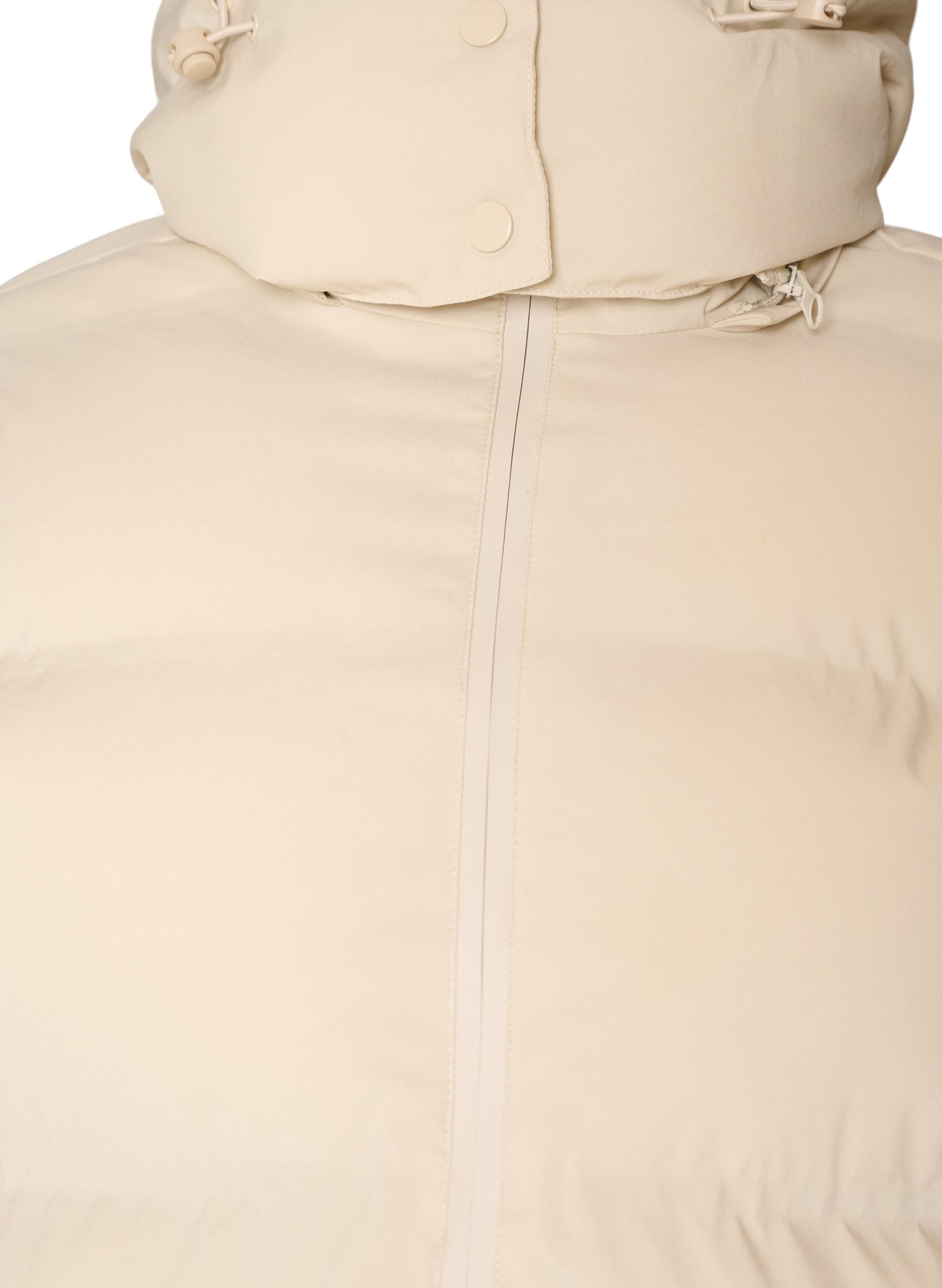 ZizziDoudoune courte avec capuche amovible, Vanille, Packshot image number 2