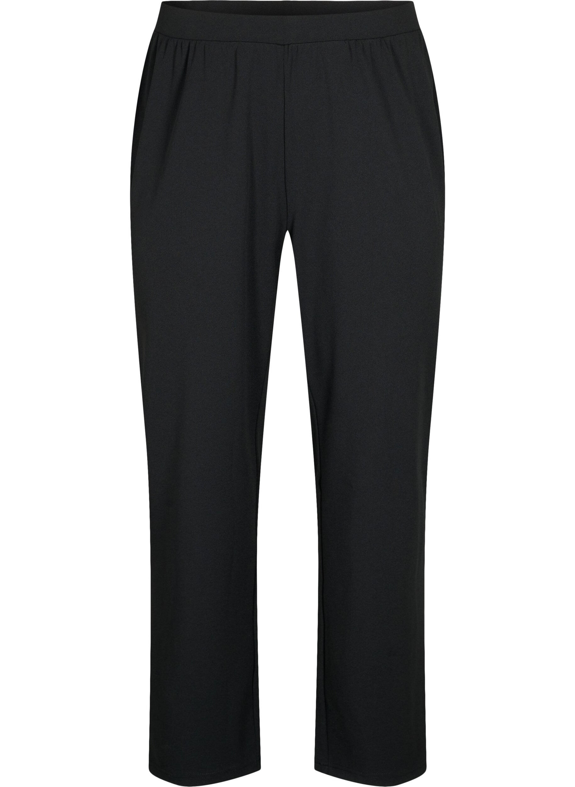 Zizzi Hose in Straight Fit, Schwarz, Packshot image number 0