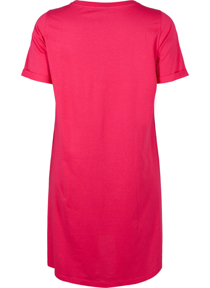 Robe t-shirt en coton, Bright Rose, Packshot image number 1