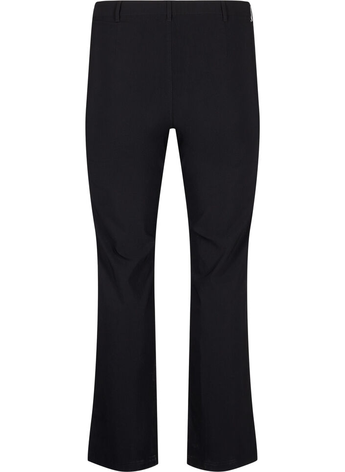 Pantalon classique en viscose m&eacute;lang&eacute;e, Noir, Packshot image number 1