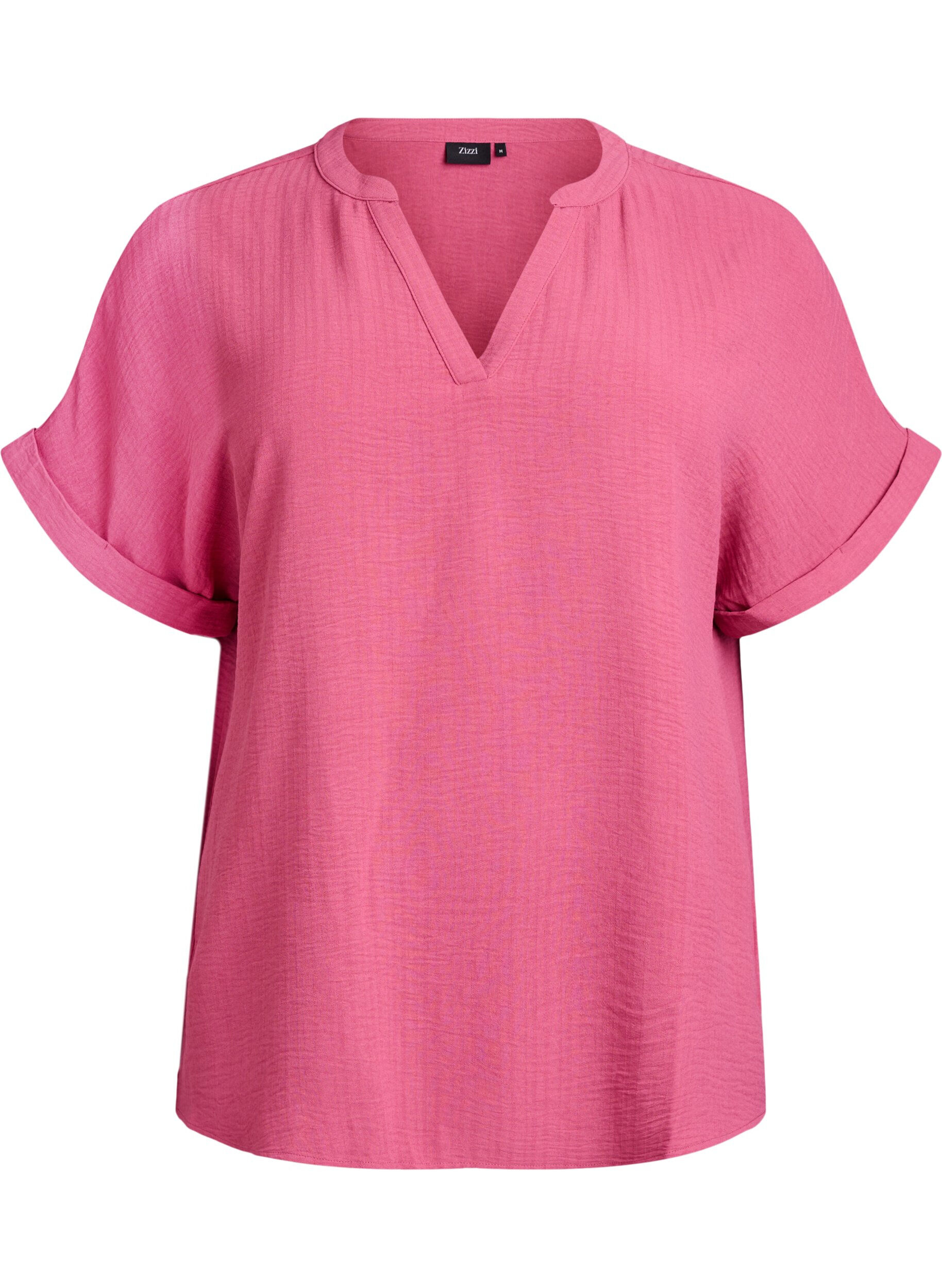 Lockere Bluse mit kurzen &Auml;rmeln