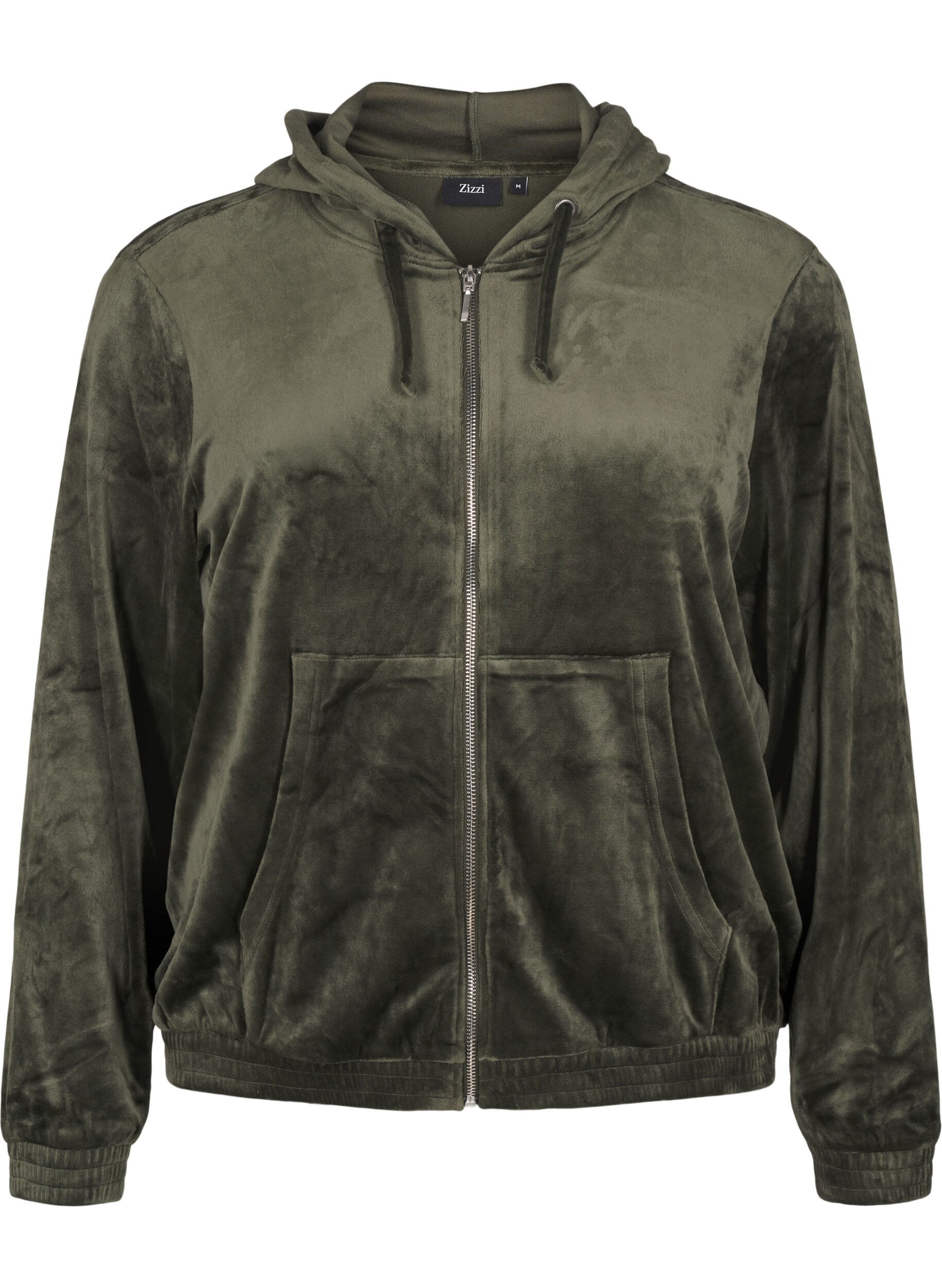 Zizzi Cardigan en velours &agrave; capuche, Rosin, Packshot image number 0