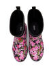 Kurze Stiefel mit weitem Schaft aus elastischem Neopren, Flower AOP, Packshot image number 2
