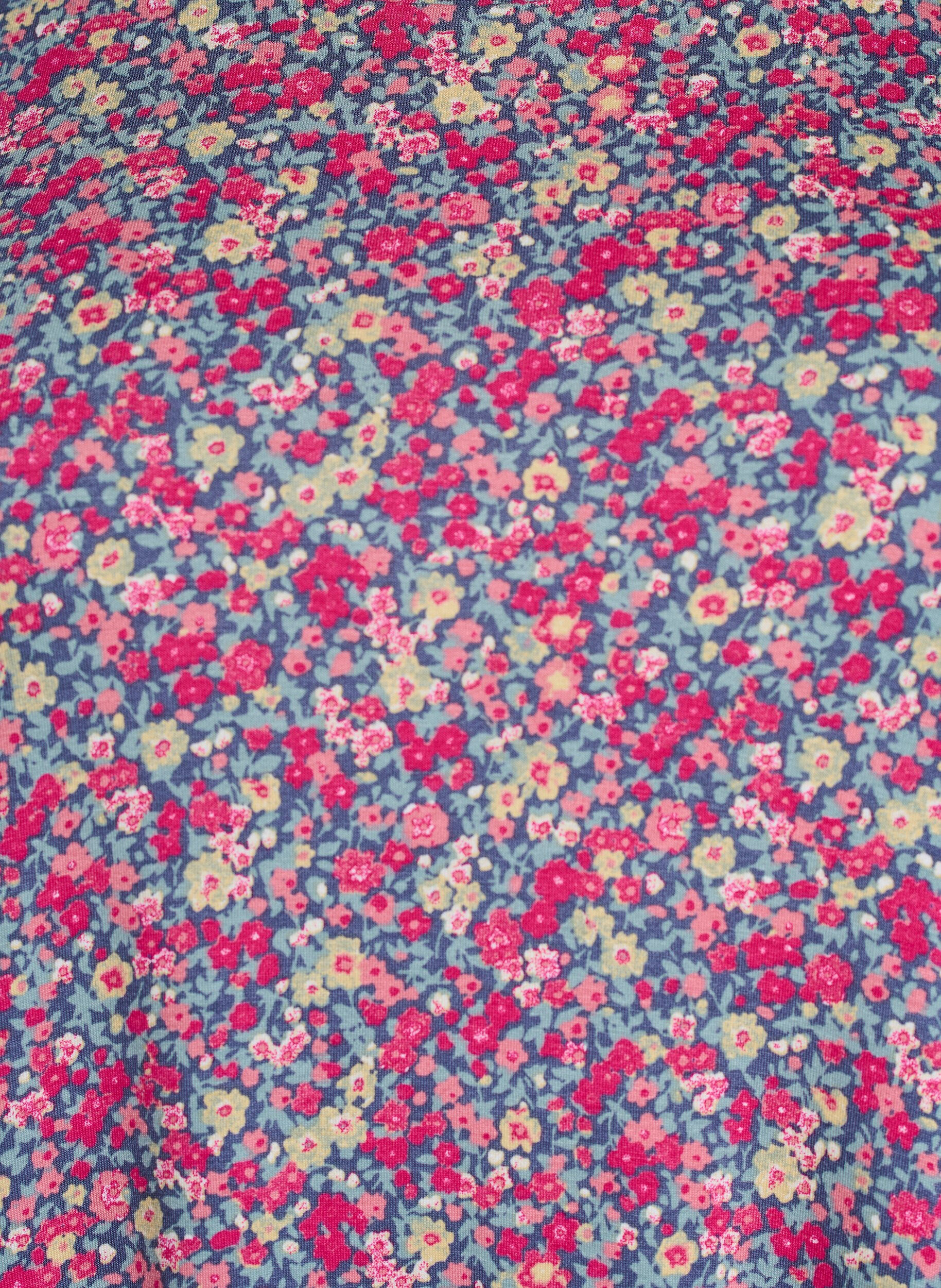 Zizzi T-Shirt mit floralem Print, Pink, Packshot image number 2