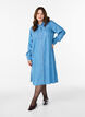 Robe chemise midi en denim lyocell doux, Bleu Clair, Model image number 0