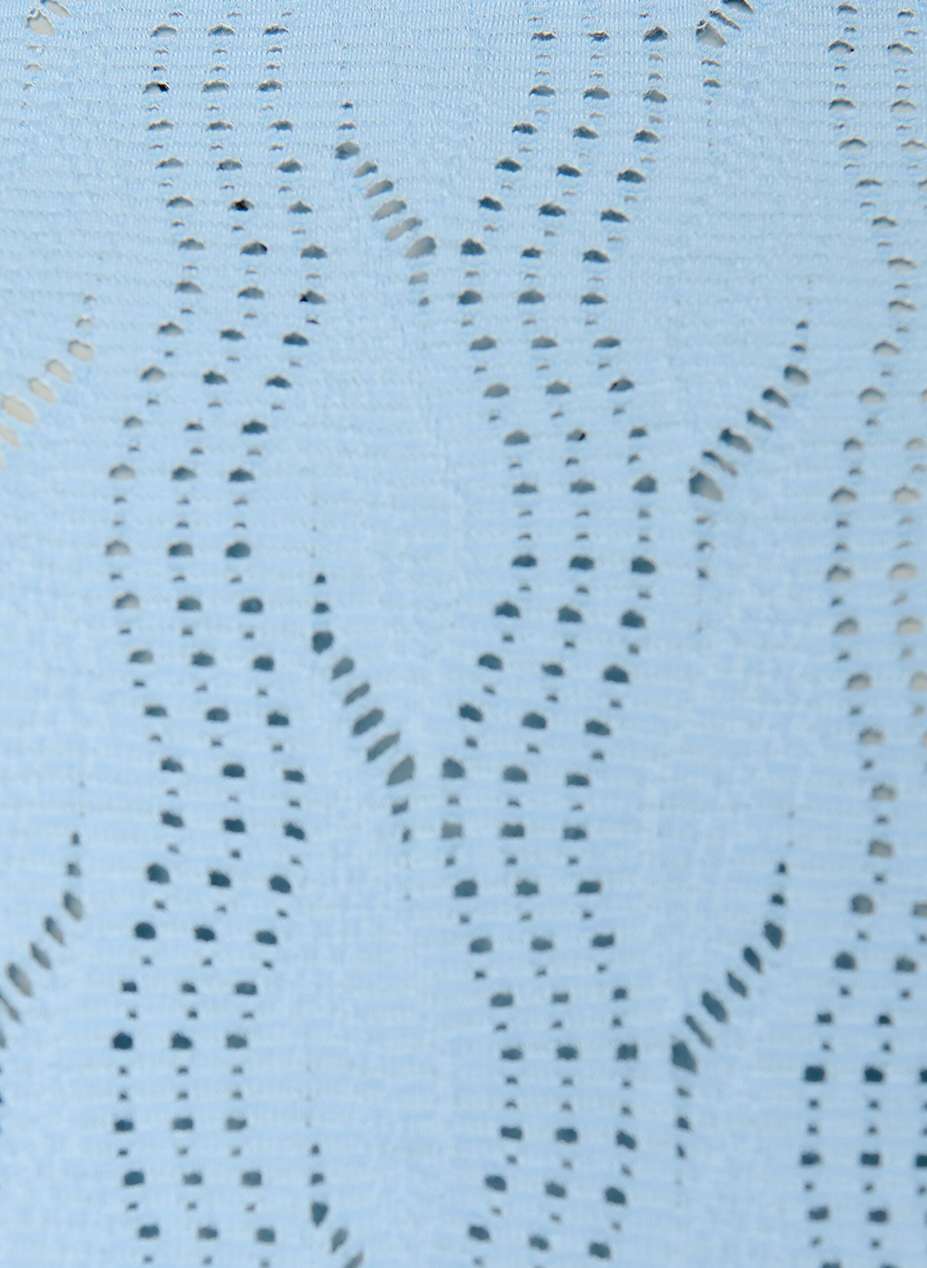 Zizzi Robe courte en jersey &agrave; motif ajour&eacute;, Bleu Clair, Packshot image number 2